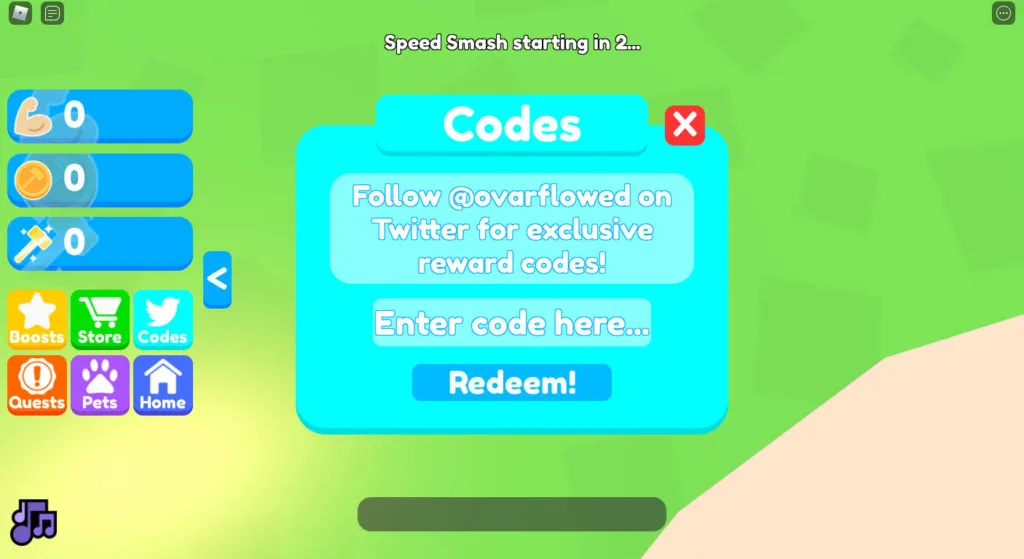 Smash Legends Codes Redeem