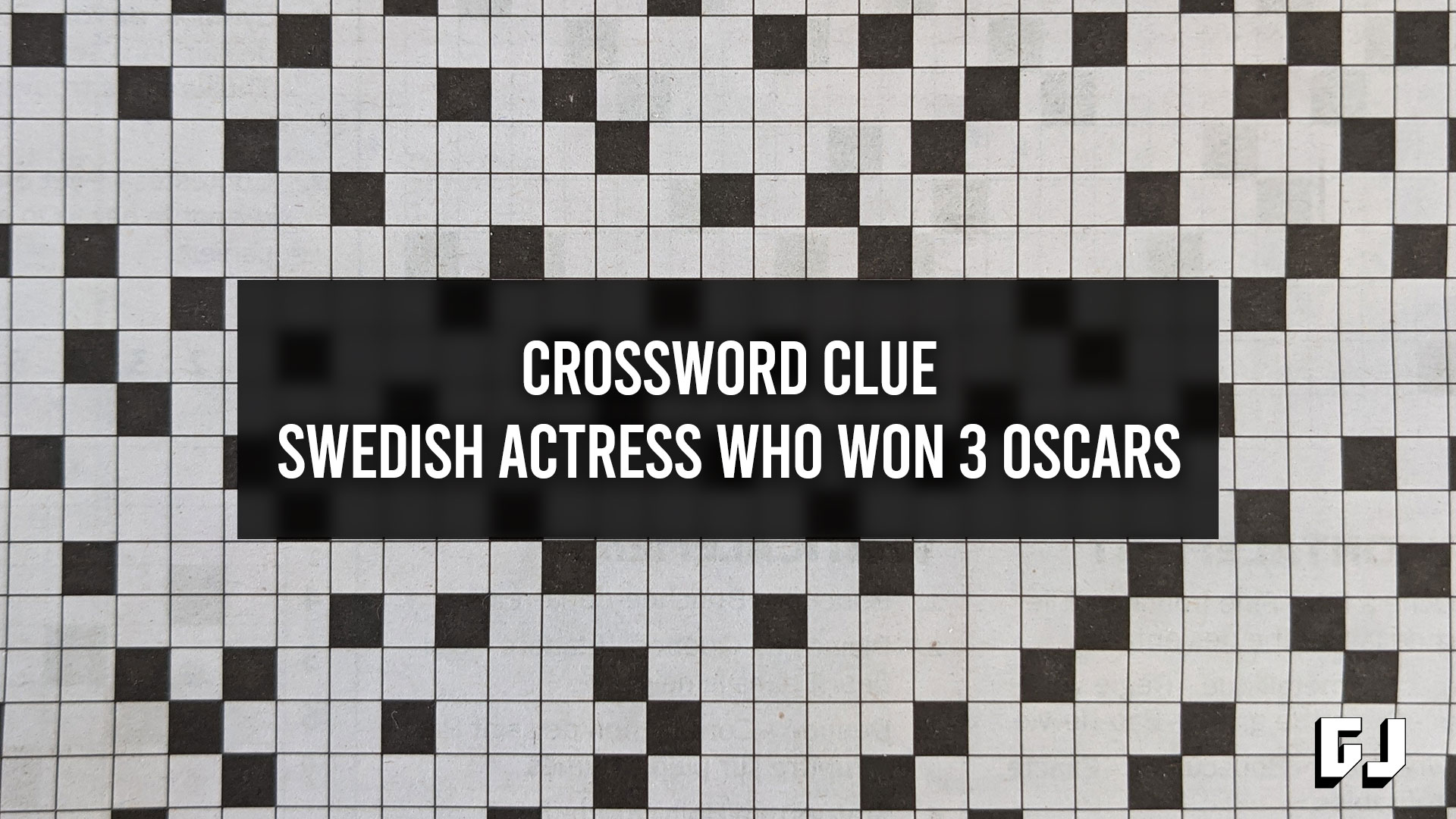 Actress gillian crossword clue