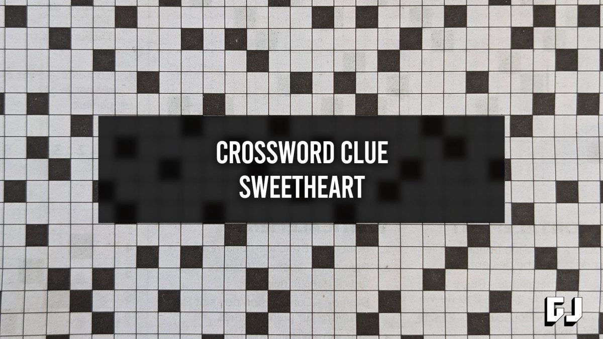 Sweetheart - Crossword Clue