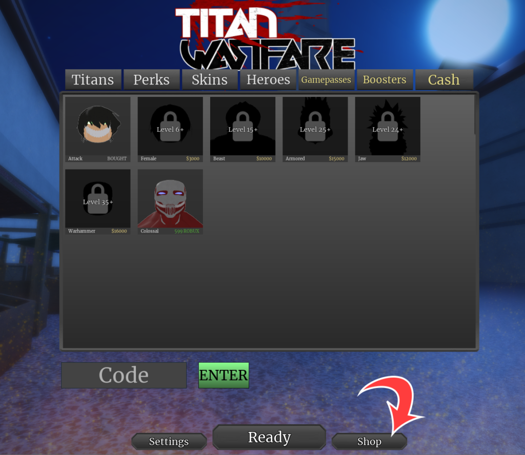 Titan Warfare Redeem Code