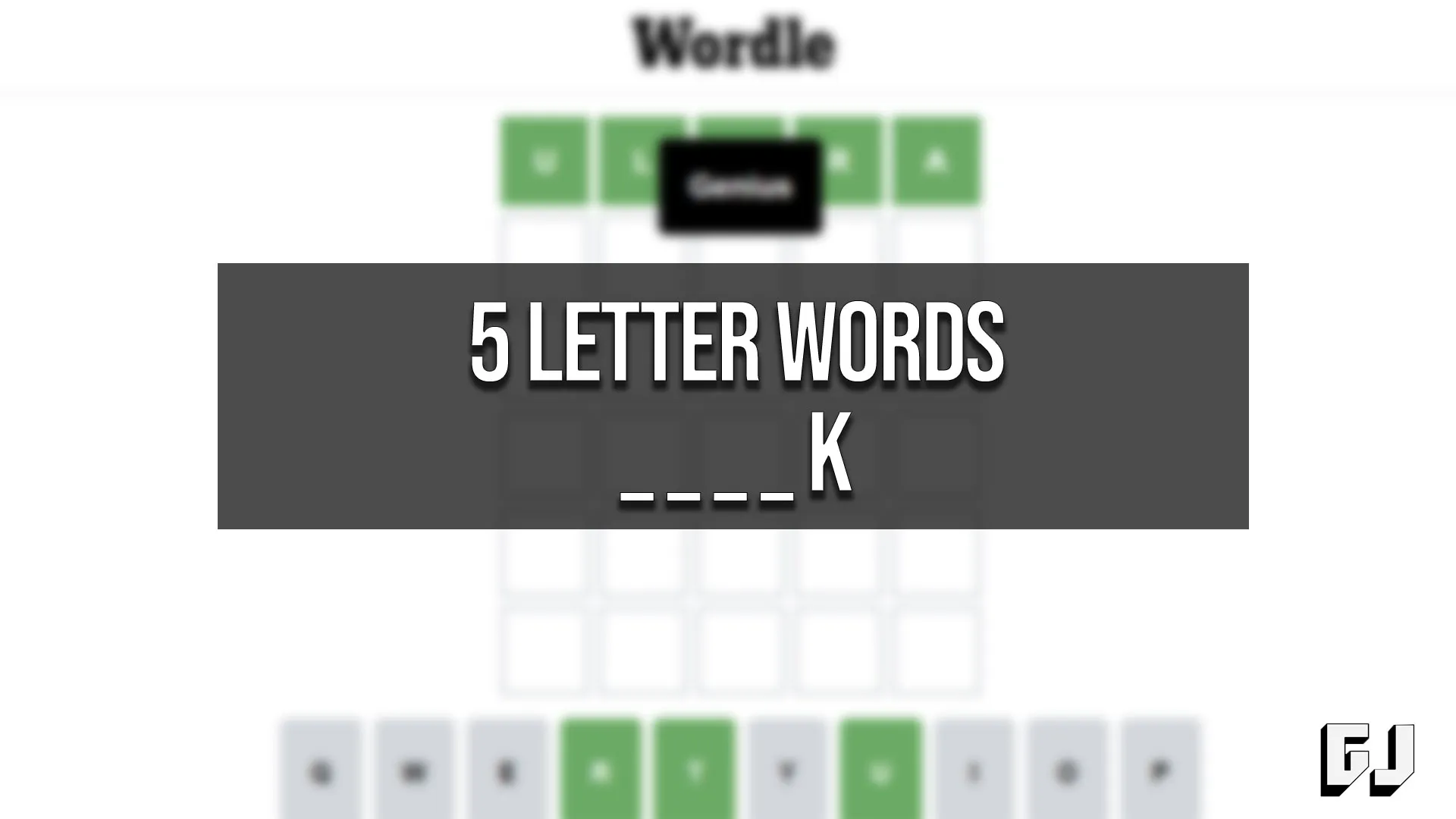 5 Letter Words Containing Ro And Ending In K