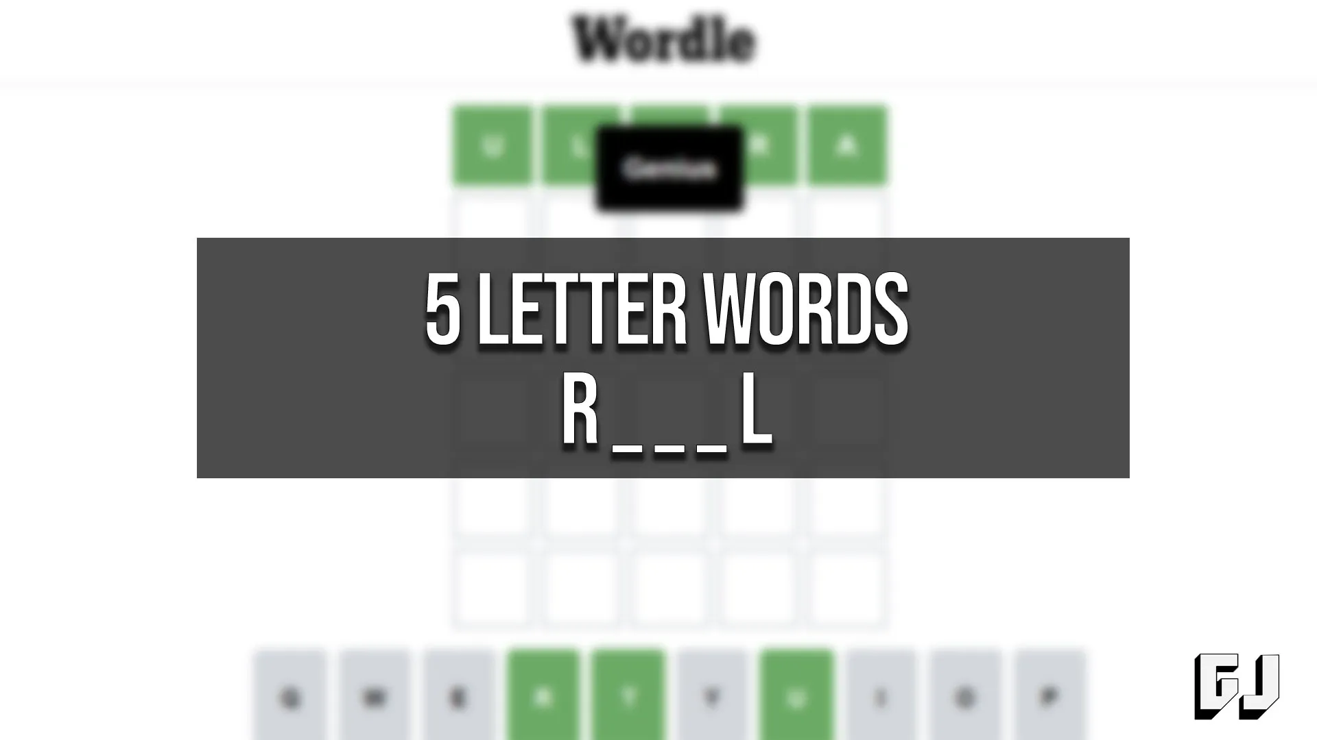 5 letter words with l o and r