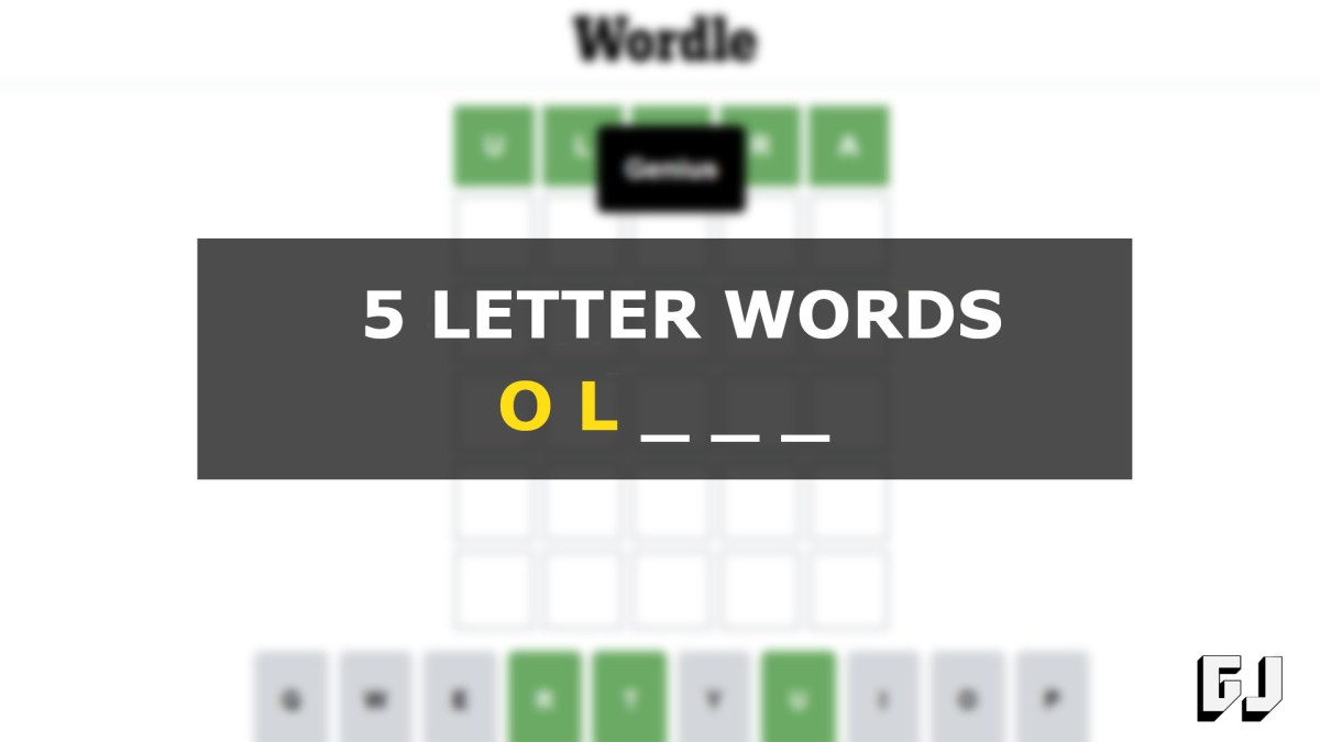 Five Letter Words OL Start