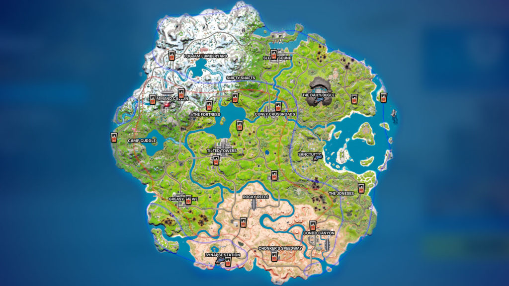Fortnite Battlebus and Gas Stations Locations in Chapter 3 Season 2