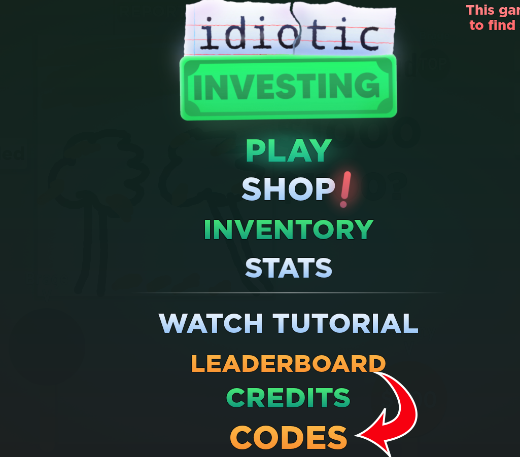 Idiotic Investing Redeem Codes