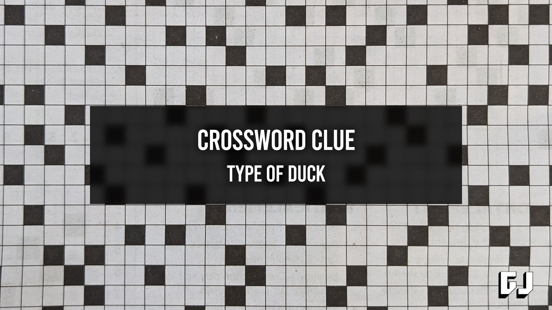 Type of Duck Crossword Clue Gamer Journalist