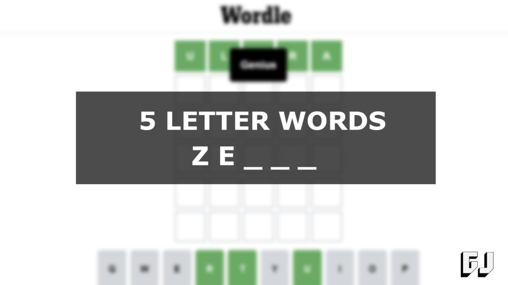 2 Letter Words With Ze