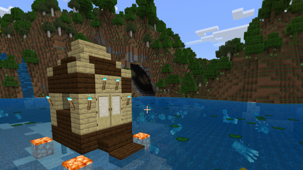 Overwater Minecraft Hut