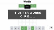 5 Letter Words Starting With CRE Wordle Guides Gamer Journalist