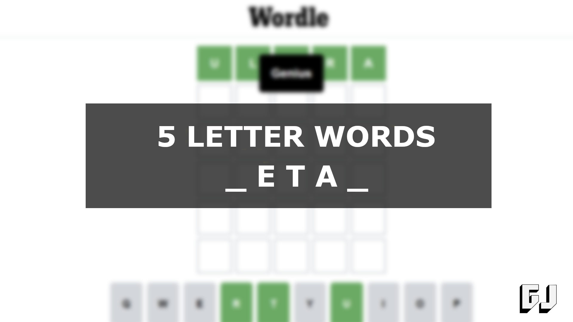 5 letter words with eta in the middle