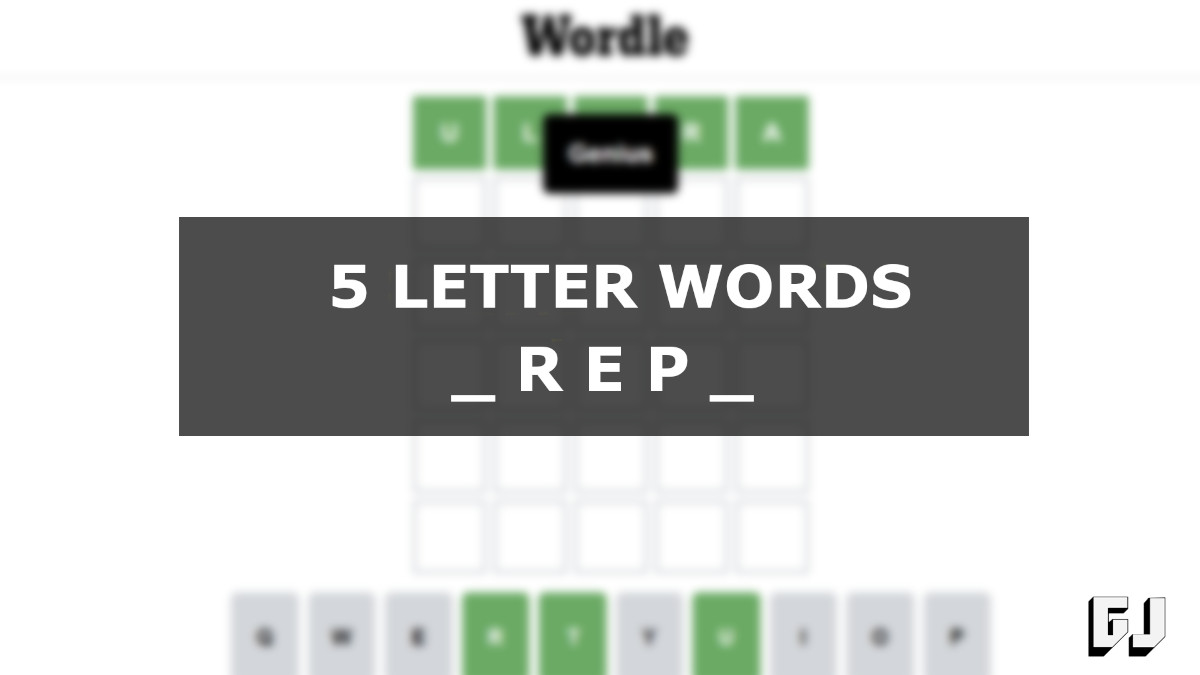 5 Letter Words REP Middle