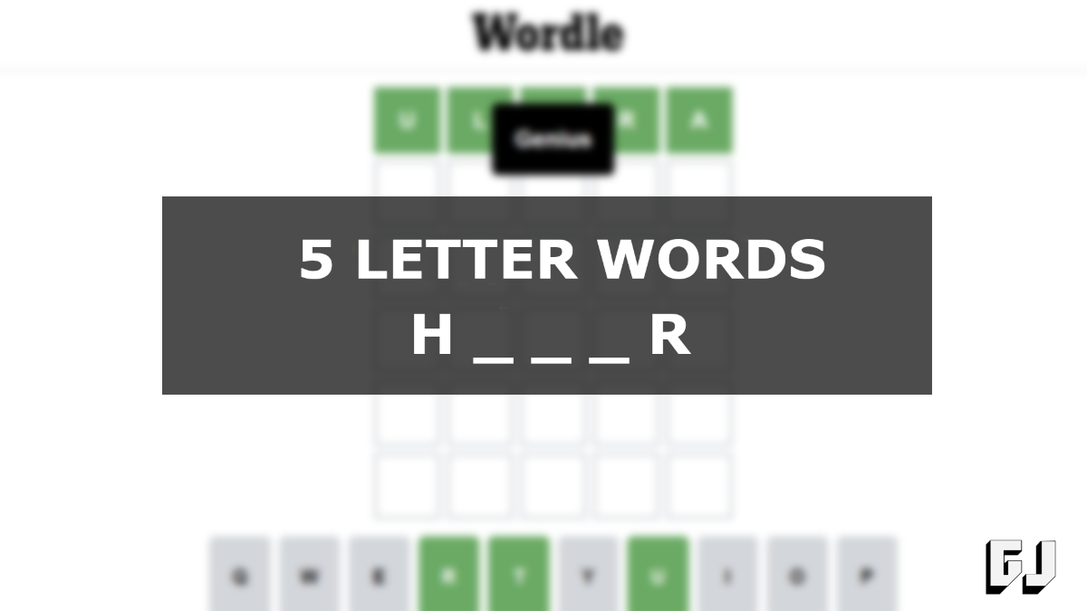 5 letter words with h e r