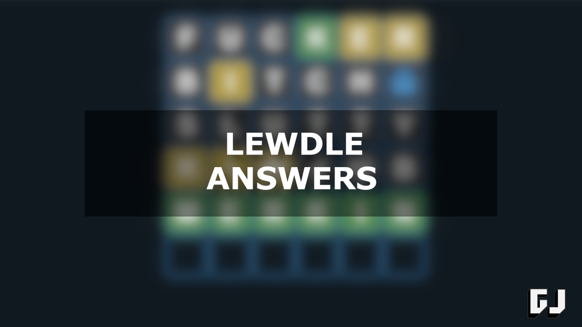 Lewdle Answers