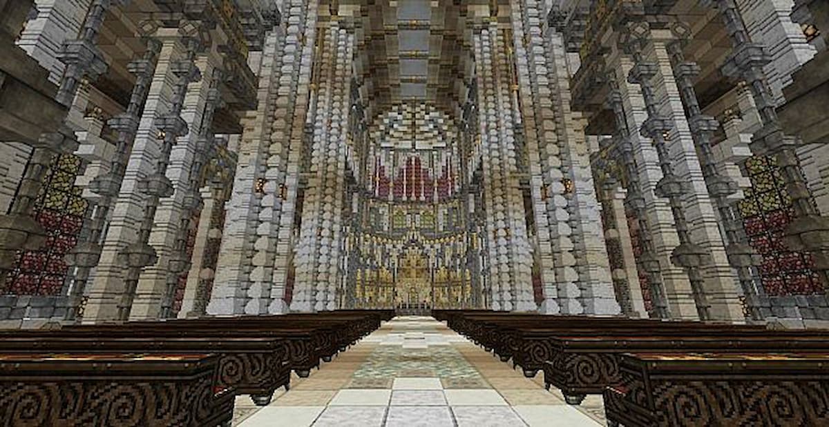 Minecraft church screenshot