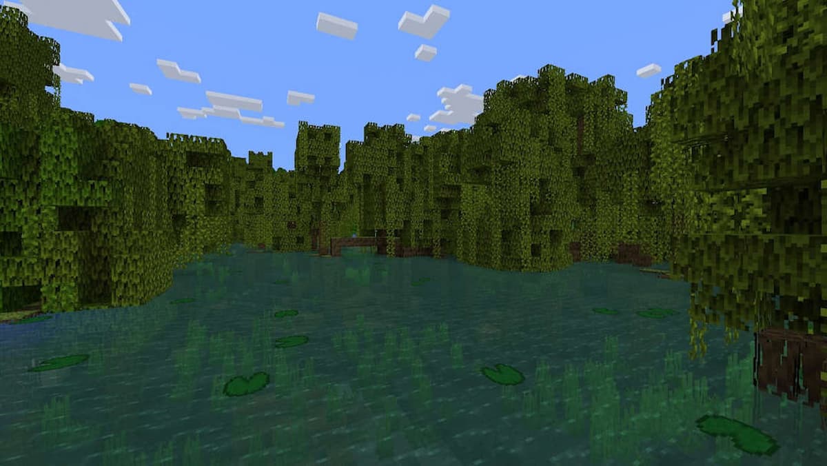 Minecraft: The Wild mangrove swamp screenshot