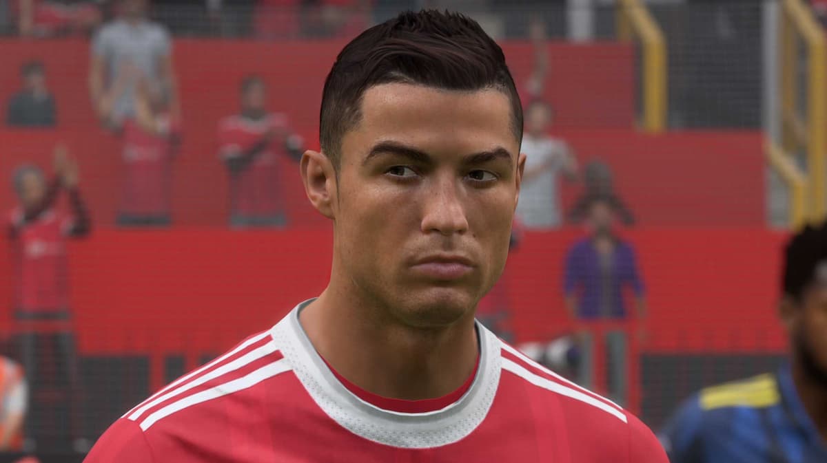 Cristiano Ronaldo player face screenshot FIFA 22