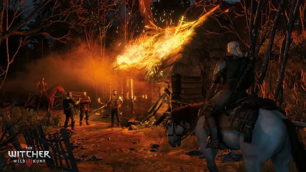 Burning House in the Witcher 3