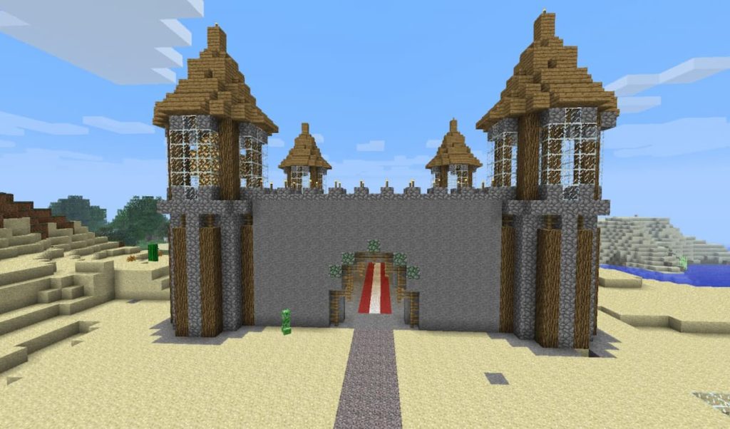Small medieval castle screenshot Minecraft