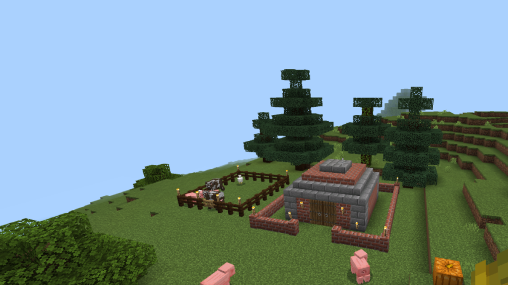 Minecraft Brick Farmhouse