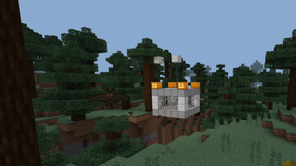 Minecraft Dangling Dungeon Treehouse