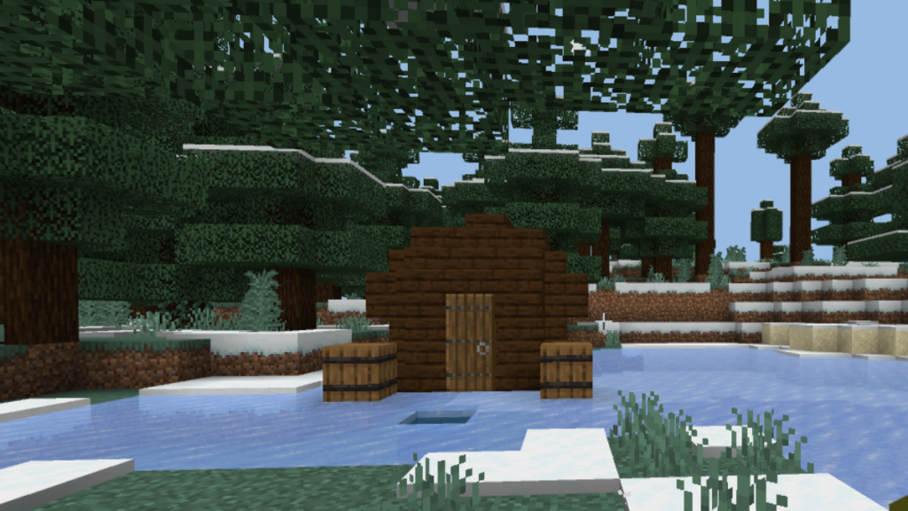 Minecraft Ice Fishing Hut