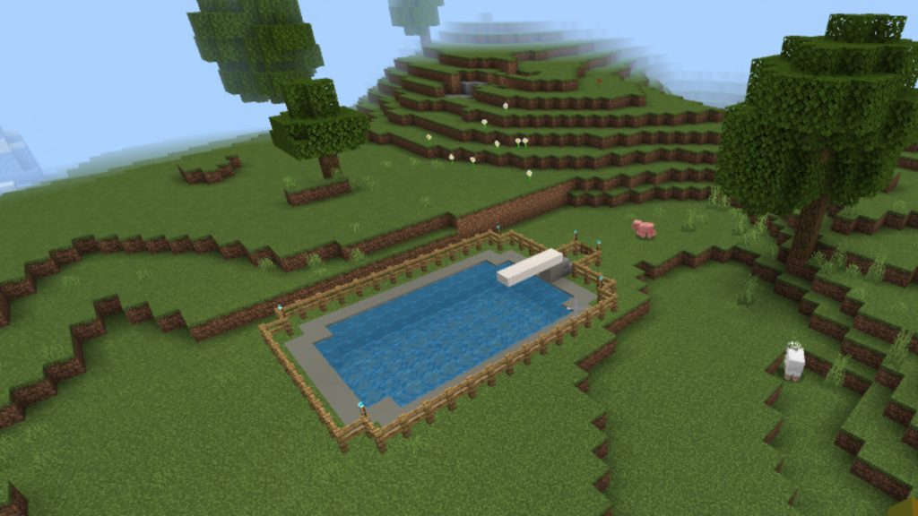 Minecraft In Ground Pool