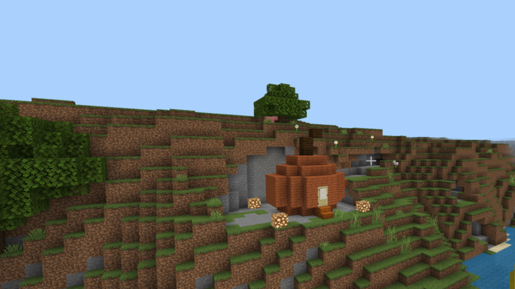 Minecraft Pumpkin Shaped Cottage