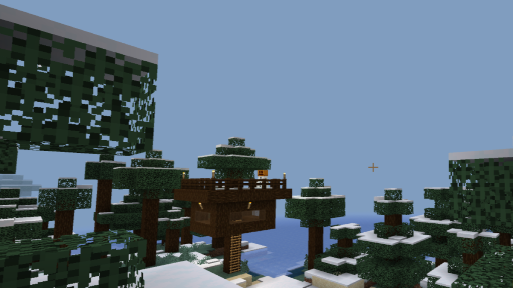 Minecraft Snow Golem Treehouse