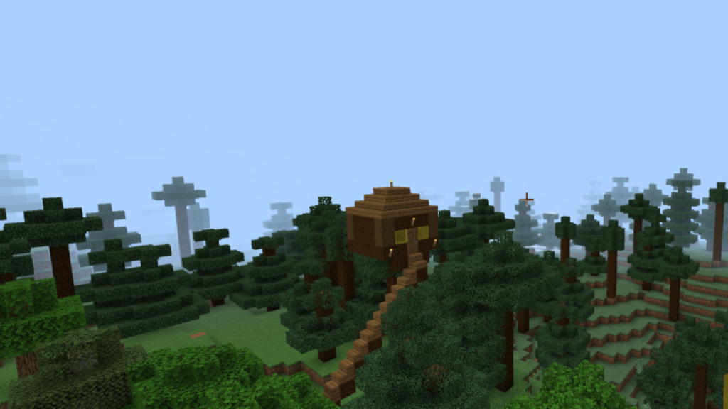 Minecraft Spruce Treehouse