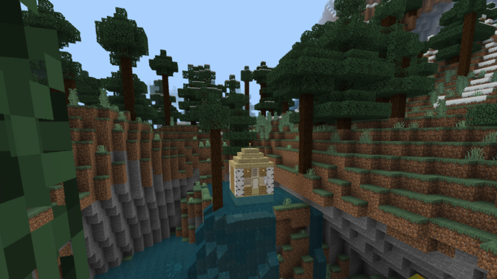 Minecraft Waterfall Cottage