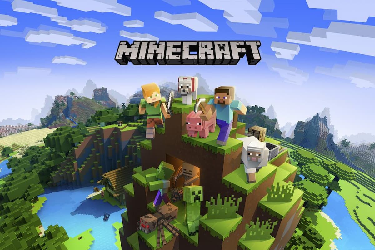 Minecraft official art and logo