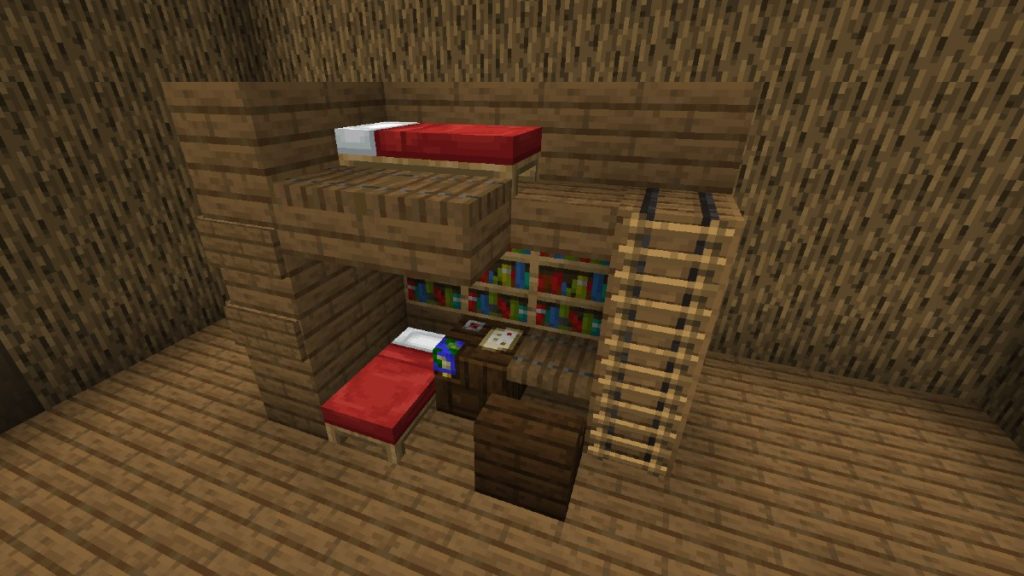 Minecraft bunk beds. 
