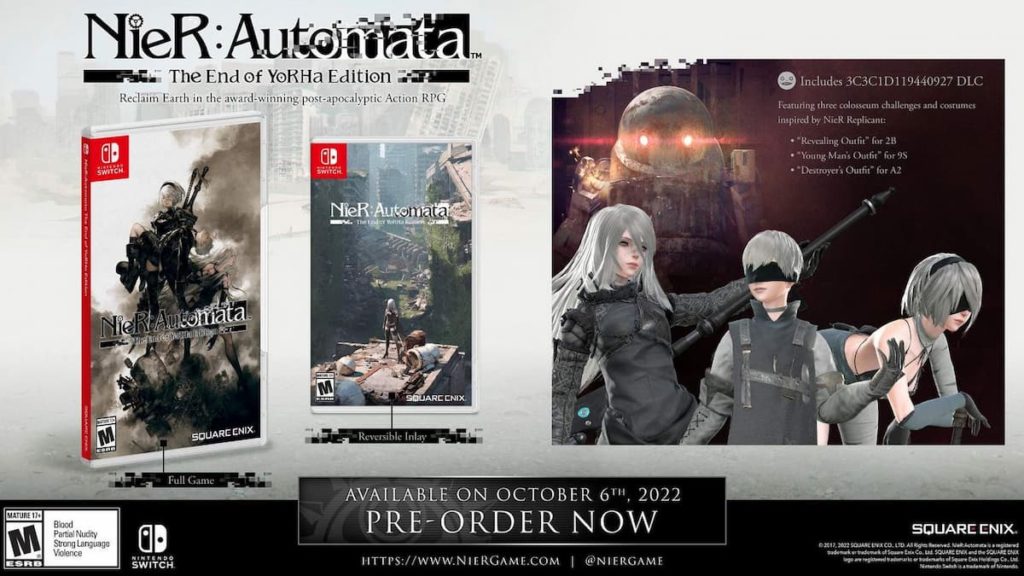 All DLC and Extra Content Included in Nier:Automata The End of Yorha  Edition - Gamer Journalist