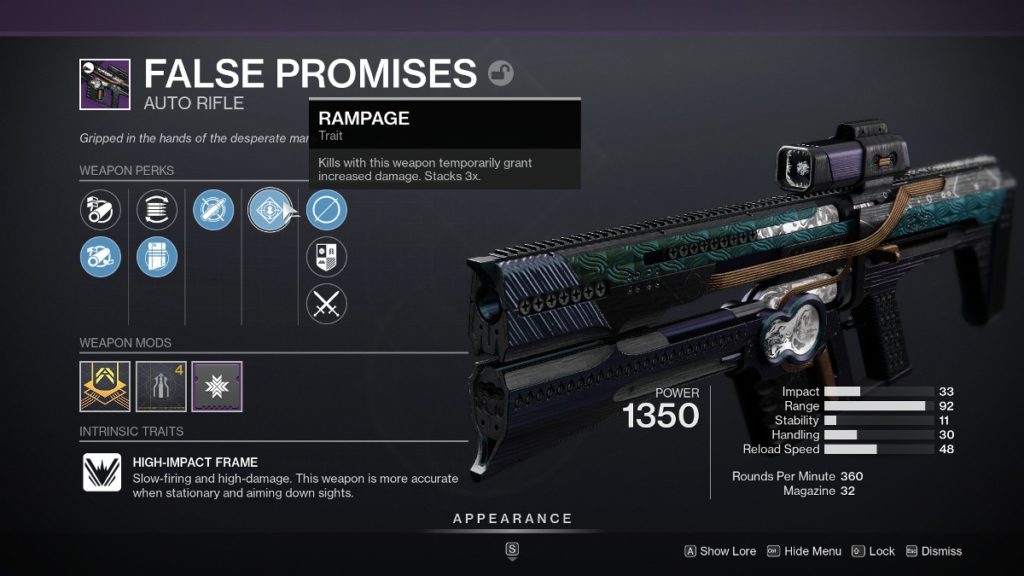 Top 15 weapon perks in Destiny 2 - Rampage
