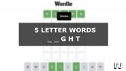 5 Letter Words Ending With GHT Wordle Guides Gamer Journalist