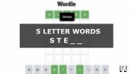 5 Letter Words Starting With STE Wordle Guides Gamer Journalist