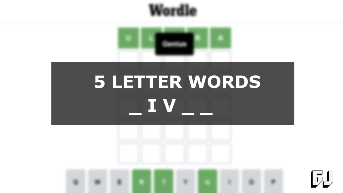 5 Letter Words with VE in the Middle