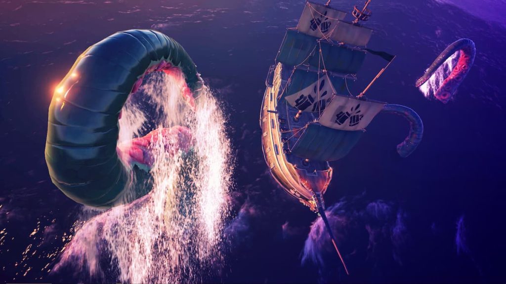 Sea Monster in Sea of Thieves