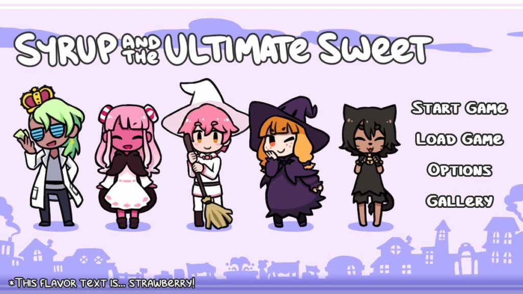 Syrup and The Ultimate Sweet Title Screen