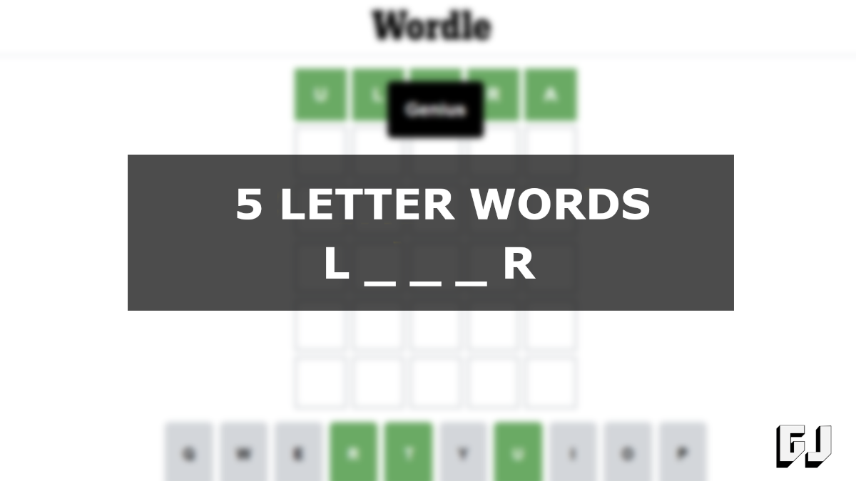 Words Starting with L Ending with R