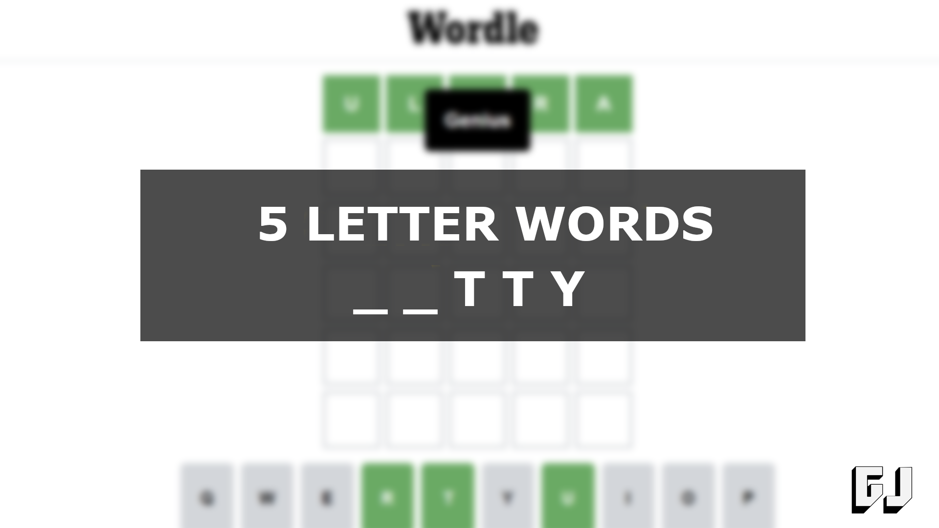 6 letter words ending in thy