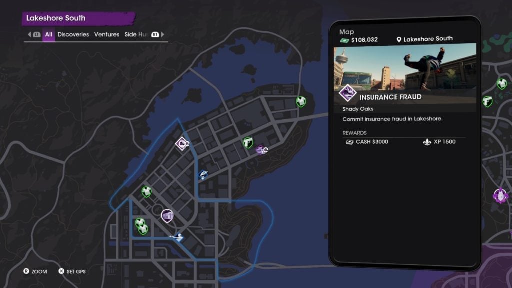 Saints Row Insurance Fraud Location