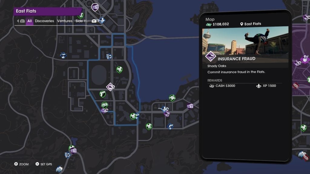 Saints Row Insurance Fraud Location