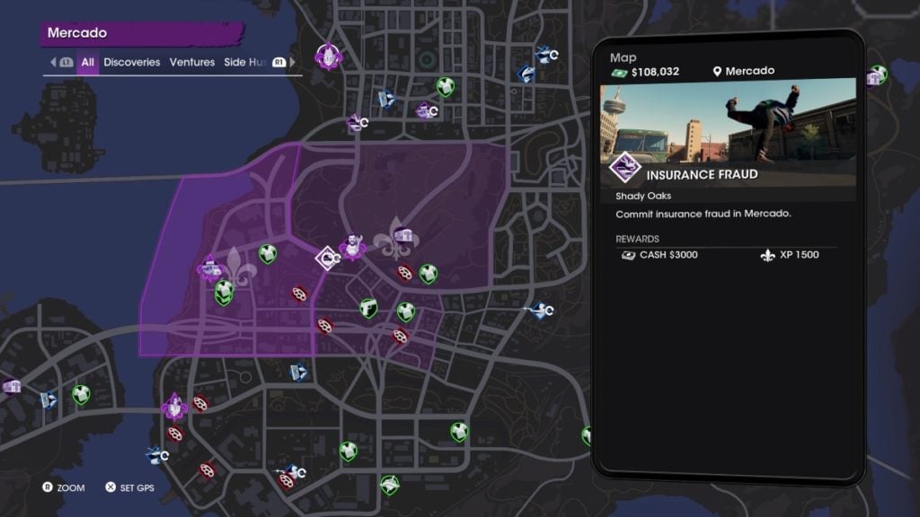 Saints Row Insurance Fraud Location