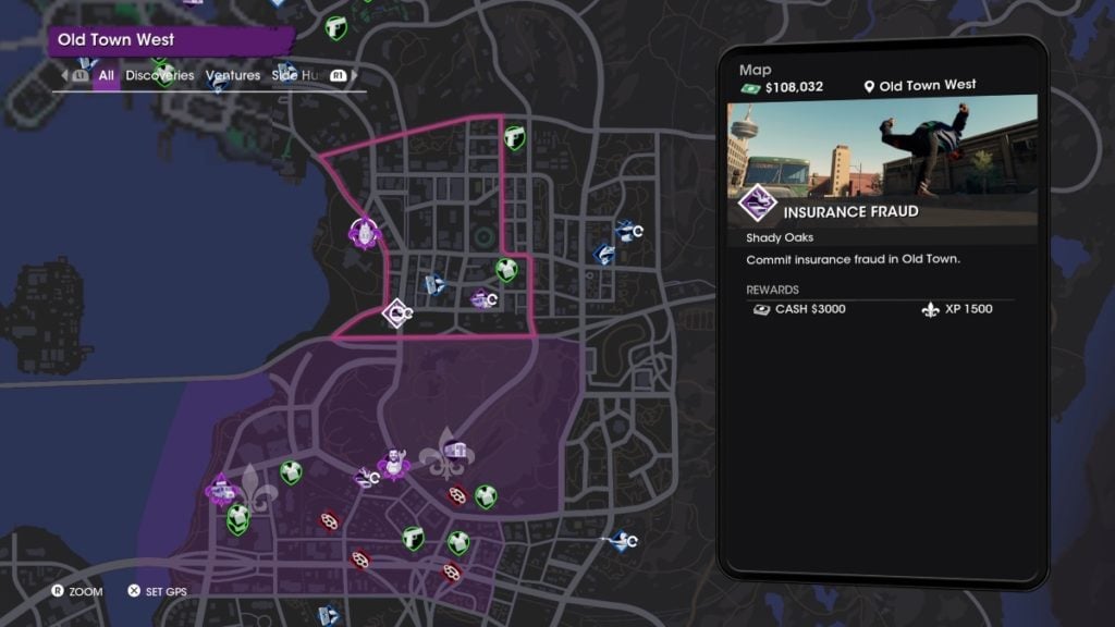 Saints Row Insurance Fraud Location