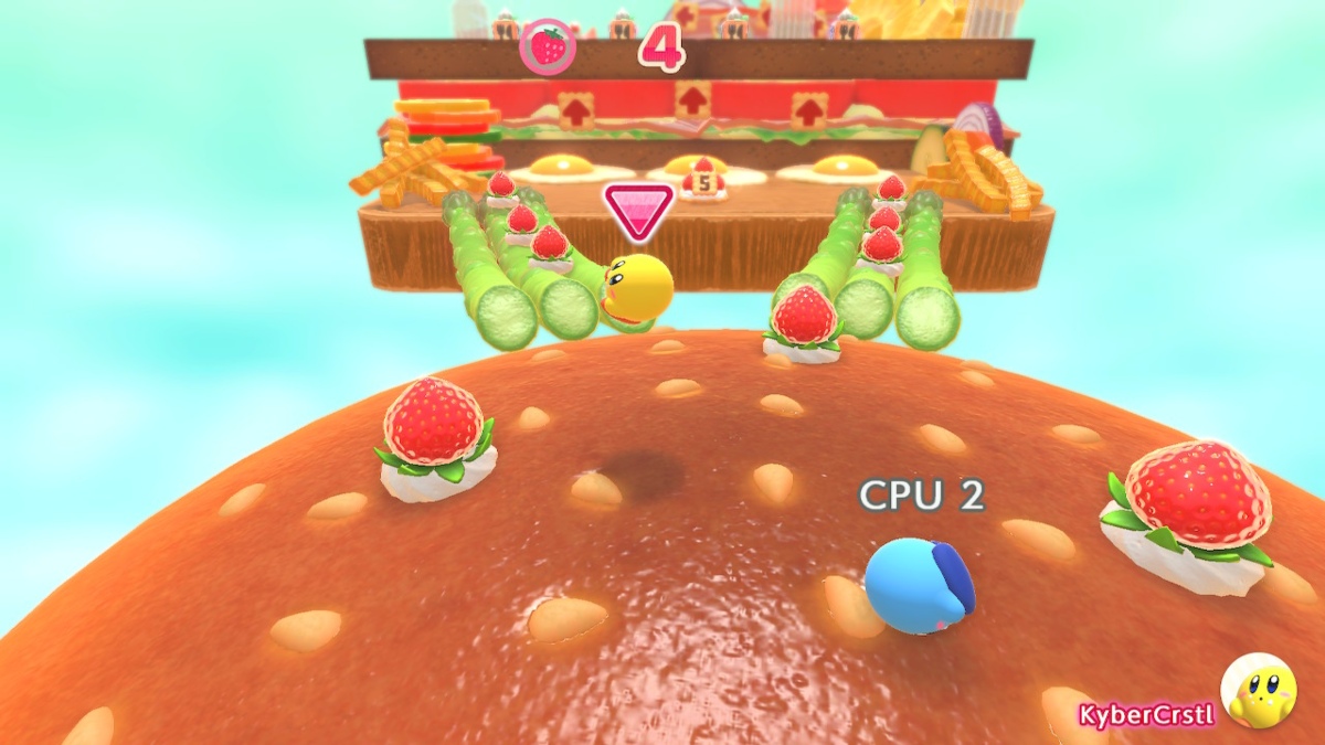 Kirby's Dream Buffet Burger Race