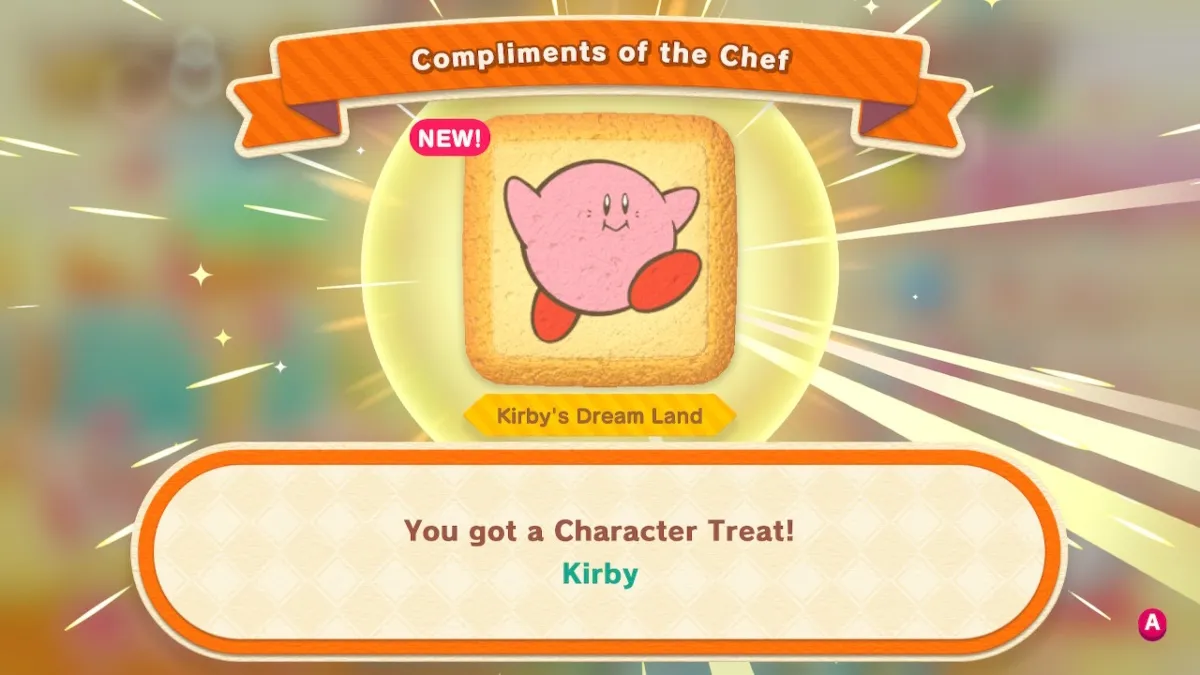 Kirby's Dream Buffet Character Treat Kirby