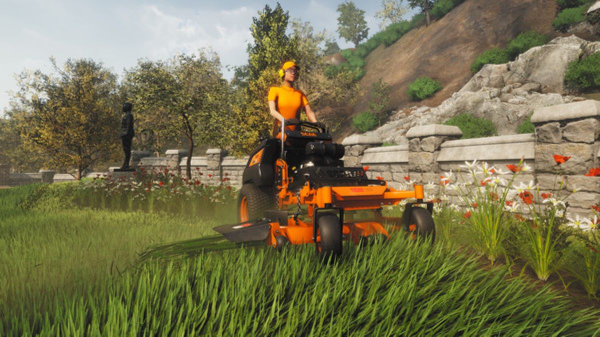 promotional lawn mower simulator image