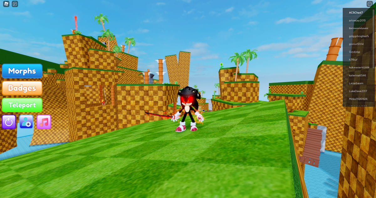 samurai sonic in find the sonic morphs