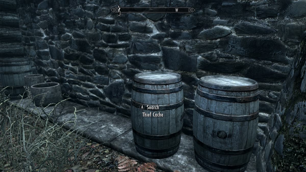Thief Cache Barrel in Skyrim
